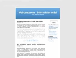 Webcenterem - Információs oldal
